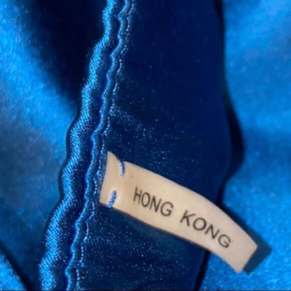 Susana Monaco Sleeveless Silk Blur Gathered Ruffle Cocktail Dress In Blue - Picture 11 of 16